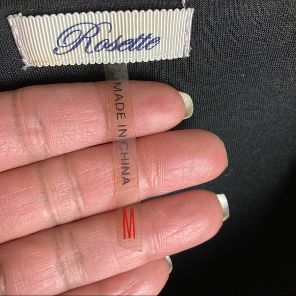 Rosette Sequin Pencil Skirt Black Size M - Picture 7 of 9